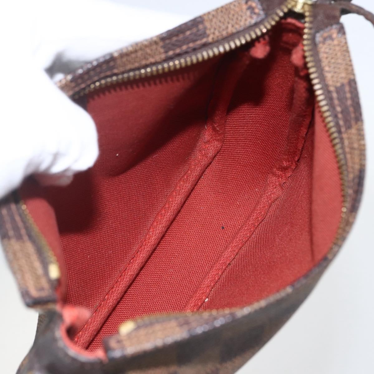 Louis Vuitton Trousse Make Up Bag Damier Canvas Brown Canvas Clutche & Pouche Bag (Pre-Owned)