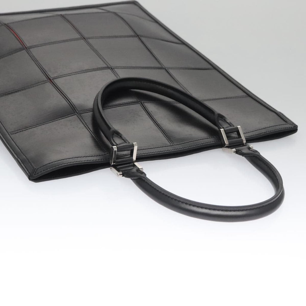 Louis Vuitton Epi Stretch Silver Fizz Handbag Epi Stretch Black Leather Handbag (Pre-Owned)