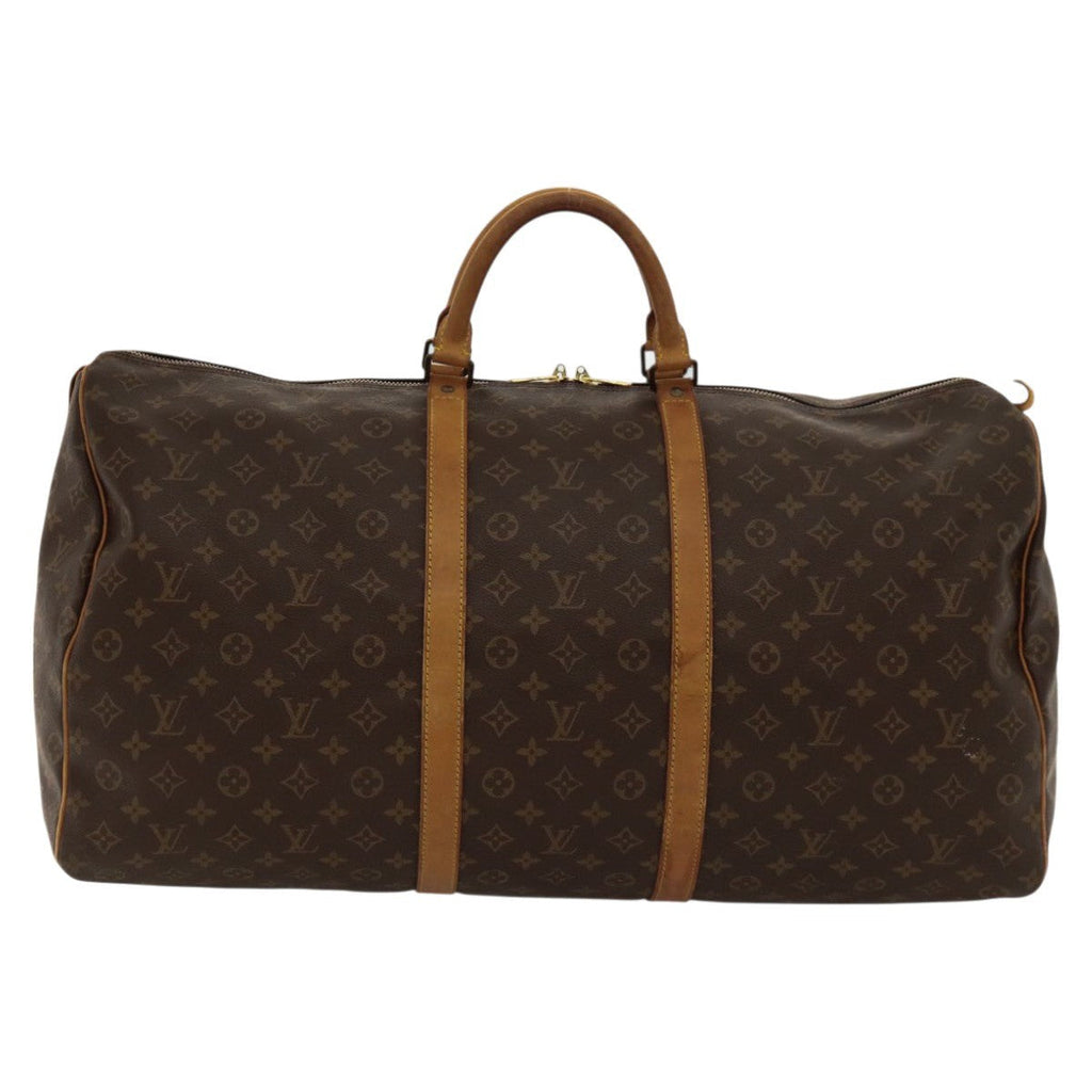 Louis Vuitton Keepall Bag Monogram Canvas Brown Canvas Travel Bag Bag (Pre-Owned)