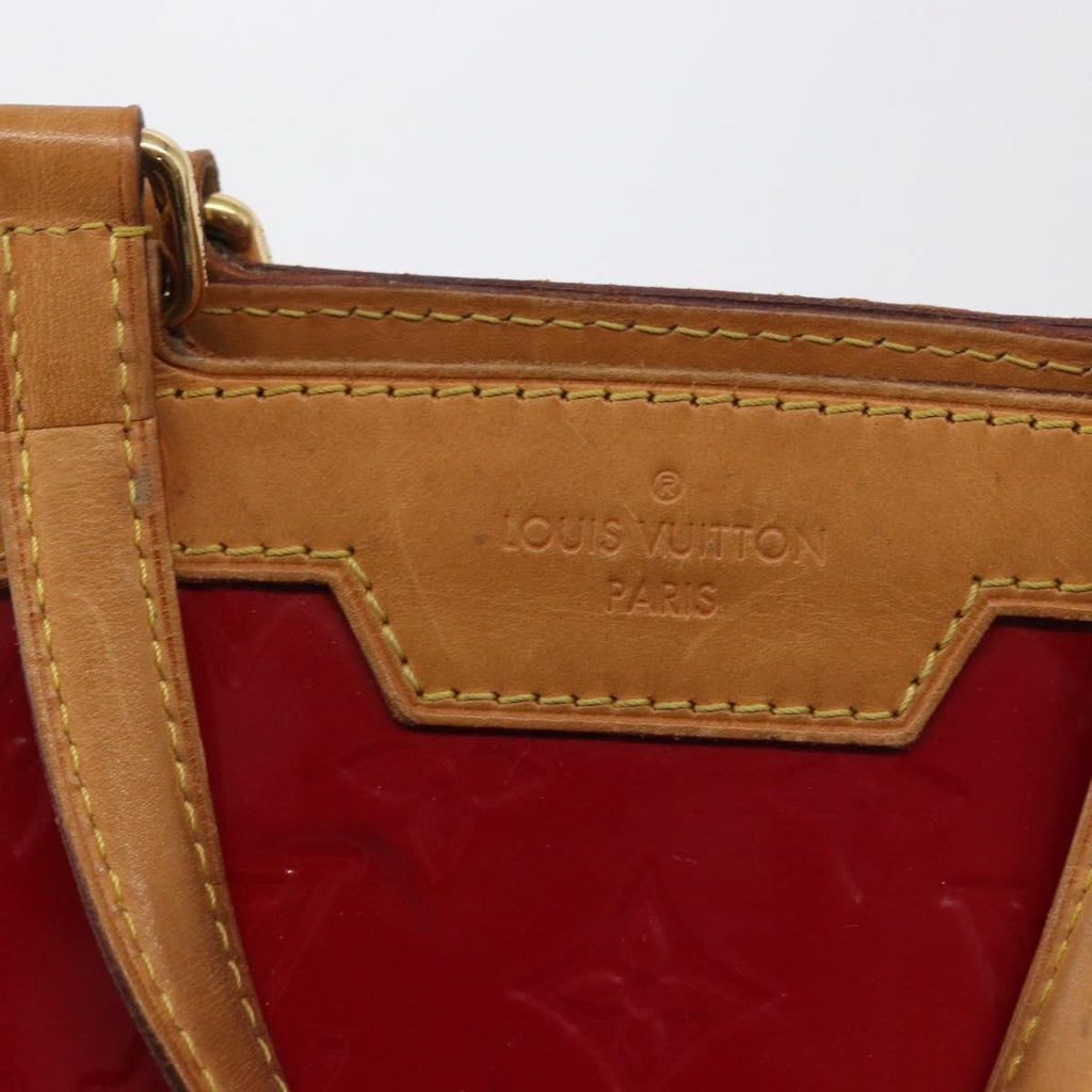 Louis Vuitton Brea Handbag Monogram Vernis Red Patent_Leather Handbag (Pre-Owned)