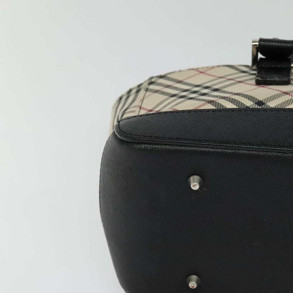 Burberry Nova Check Handbag Nova Check Canvas And Leather Beige Canvas Handbag (Pre-Owned)