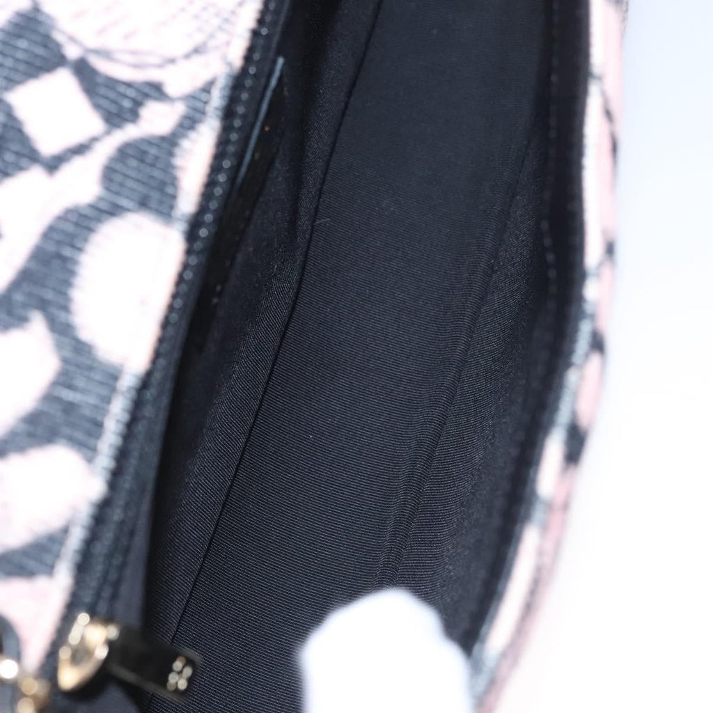 Chanel Flap Shoulder Bag Canvas Pink Cotton Shoulder Bag Bag (Pre-Owned)