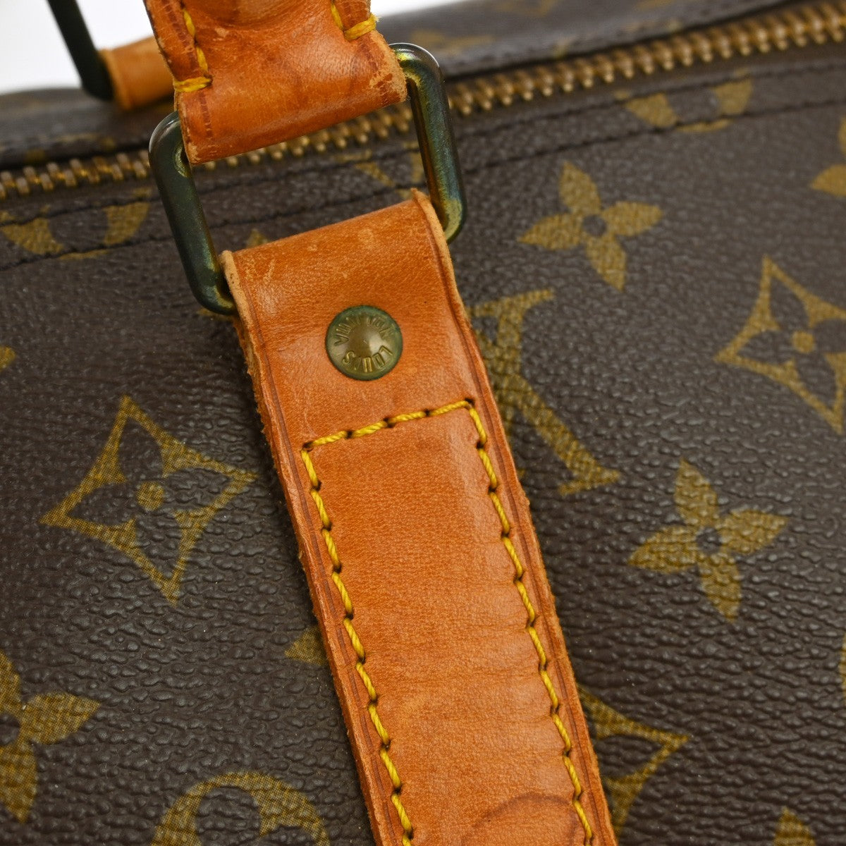 Louis Vuitton Keepall Bag Monogram Canvas Brown Canvas Travel Bag Bag (Pre-Owned)