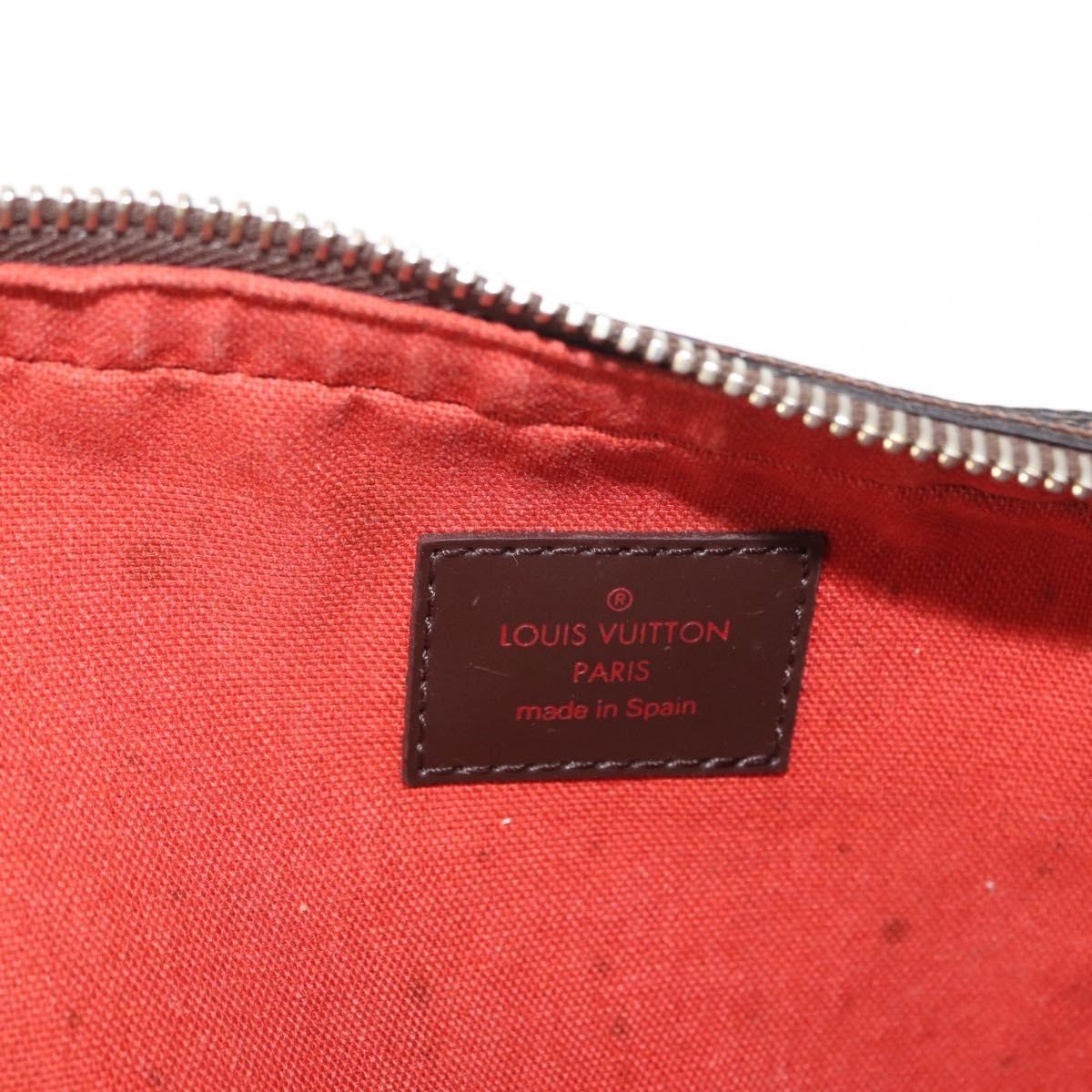 Louis Vuitton Geronimos Waist Bag Damier Brown Canvas Shoulder Bag Bag (Pre-Owned)