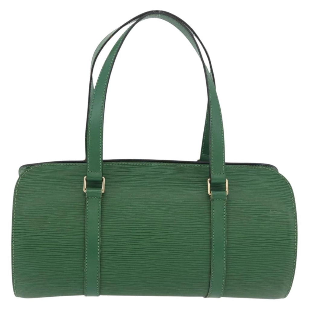 Louis Vuitton Soufflot Handbag Epi Leather Green Leather Handbag (Pre-Owned)