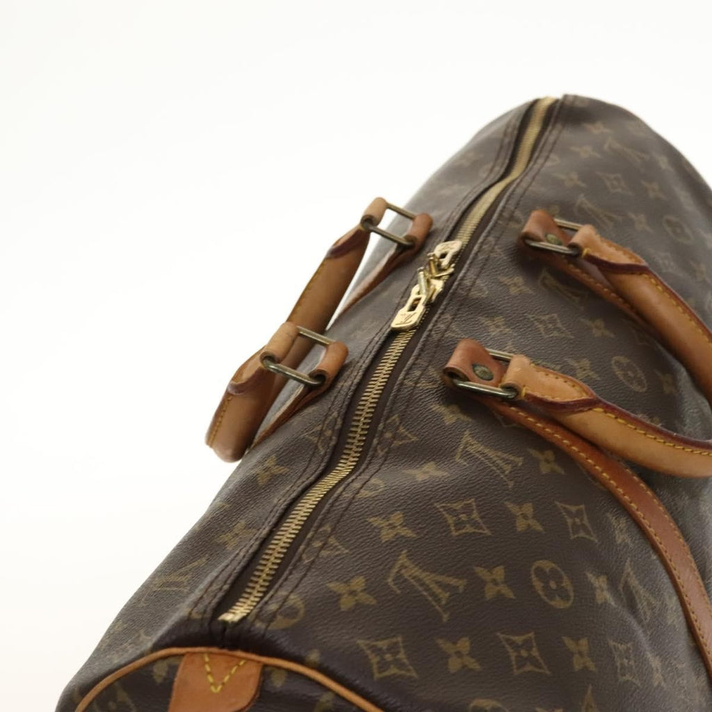 Louis Vuitton Keepall Bag Monogram Canvas Brown Canvas Travel Bag Bag (Pre-Owned)