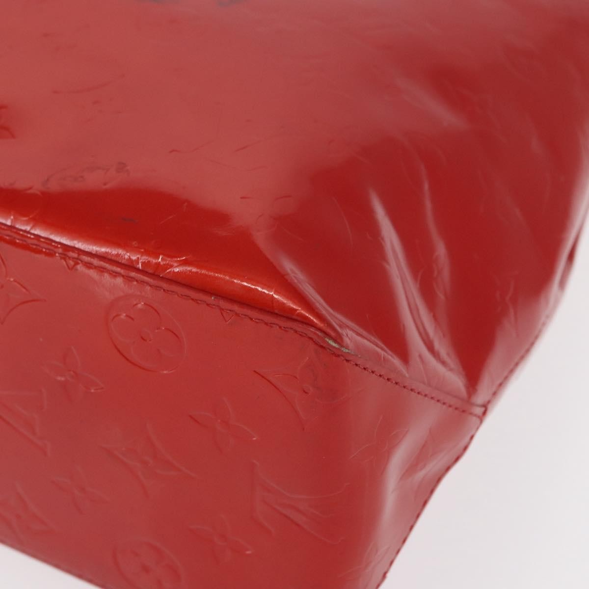Louis Vuitton Reade Handbag Monogram Vernis Red Patent_Leather Handbag (Pre-Owned)