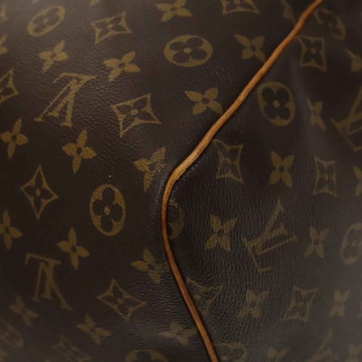 Louis Vuitton Keepall Bag Monogram Canvas Brown Canvas Travel Bag Bag (Pre-Owned)