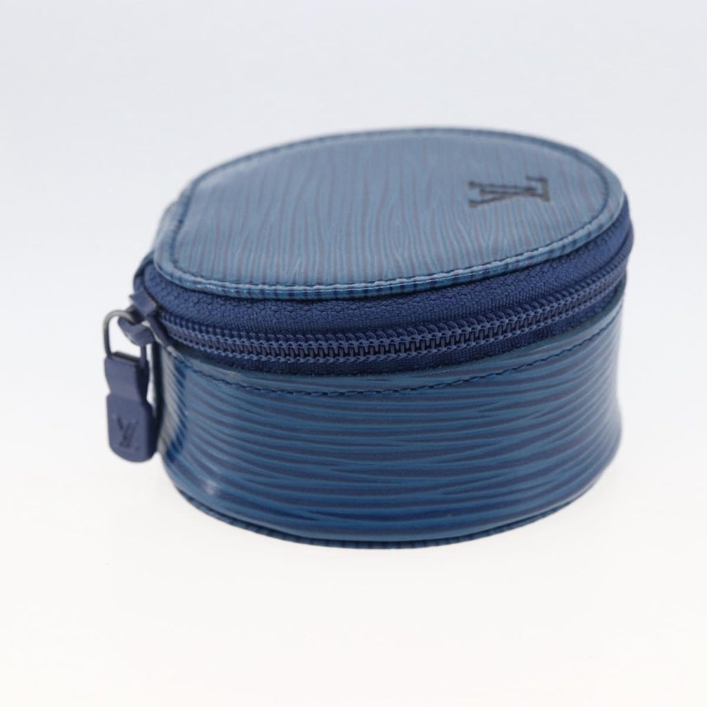 Louis Vuitton Ecrin Bijoux Jewelry Case Epi Leather Blue Leather Clutche & Pouche Bag (Pre-Owned)