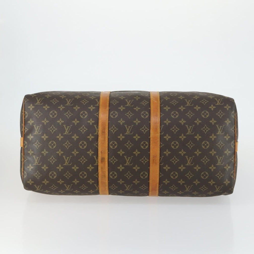 Louis Vuitton Keepall Bandouliere Bag Monogram Canvas Brown Canvas Travel Bag Bag (Pre-Owned)