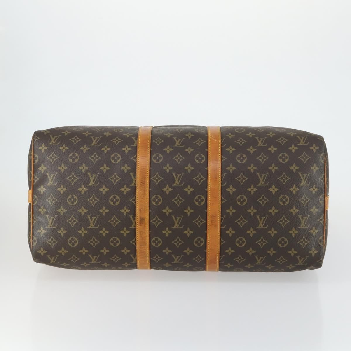 Louis Vuitton Keepall Bandouliere Bag Monogram Canvas Brown Canvas Travel Bag Bag (Pre-Owned)