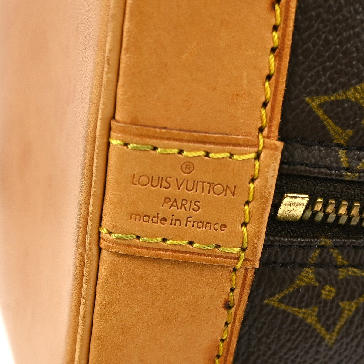 Louis Vuitton Alma Handbag Monogram Canvas Brown Canvas Handbag (Pre-Owned)