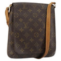 Louis Vuitton Musette Salsa Handbag Monogram Canvas Brown Canvas Shoulder Bag Bag (Pre-Owned)