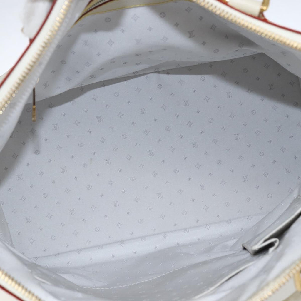Louis Vuitton Suhali Lockit Handbag Leather White Leather Handbag (Pre-Owned)