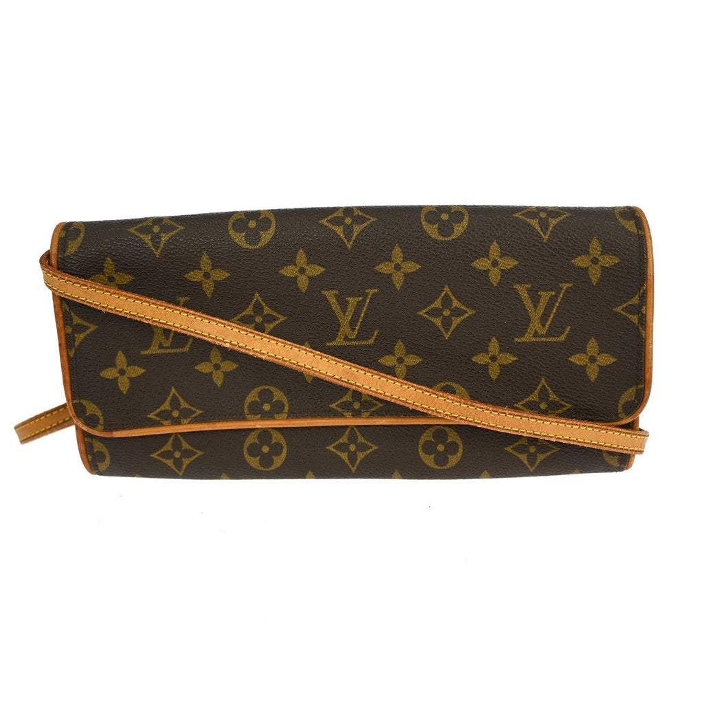 Louis Vuitton Twin Handbag Monogram Canvas Brown Canvas Clutche & Pouche Bag (Pre-Owned)