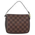 Louis Vuitton Trousse Make Up Bag Damier Brown Canvas Clutche & Pouche Bag (Pre-Owned)