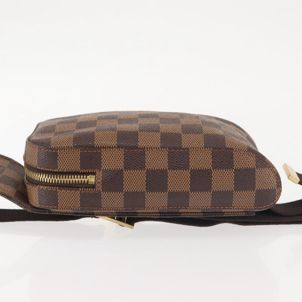 Louis Vuitton Geronimos Waist Bag Damier Brown Canvas Shoulder Bag Bag (Pre-Owned)