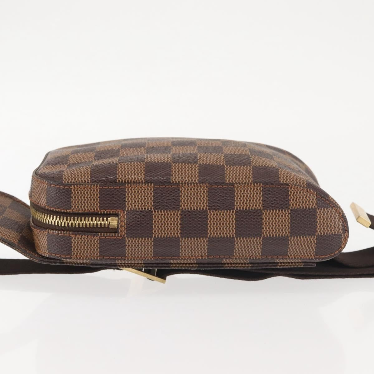 Louis Vuitton Geronimos Waist Bag Damier Brown Canvas Shoulder Bag Bag (Pre-Owned)