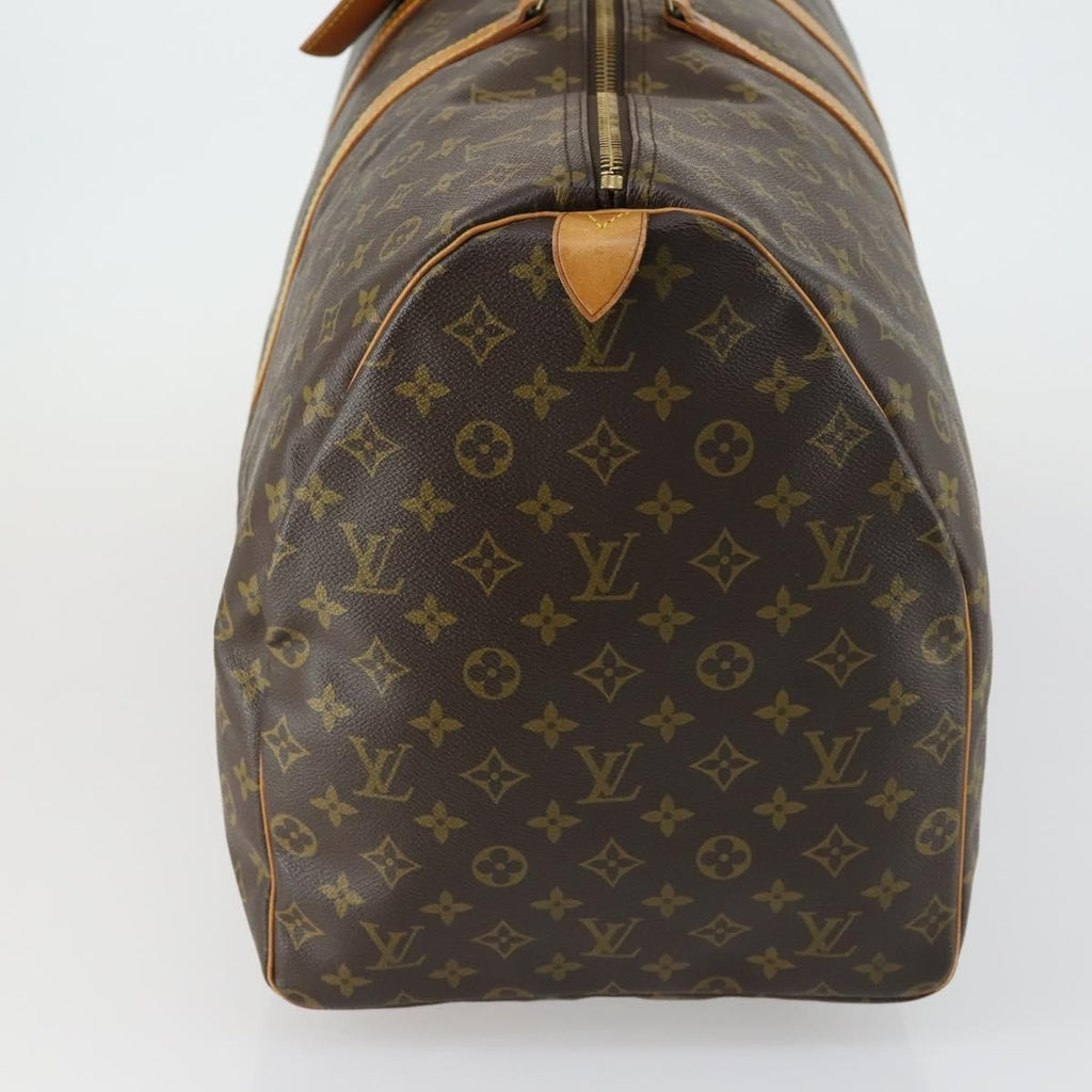 Louis Vuitton Keepall Bag Monogram Canvas Brown Canvas Travel Bag Bag (Pre-Owned)