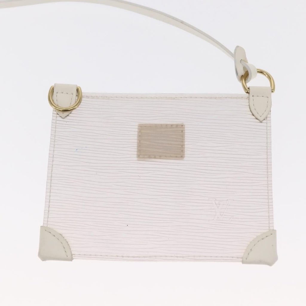 Louis Vuitton Plage Lagoon Bay Handbag Vinyl Epi Leather White Leather Handbag (Pre-Owned)