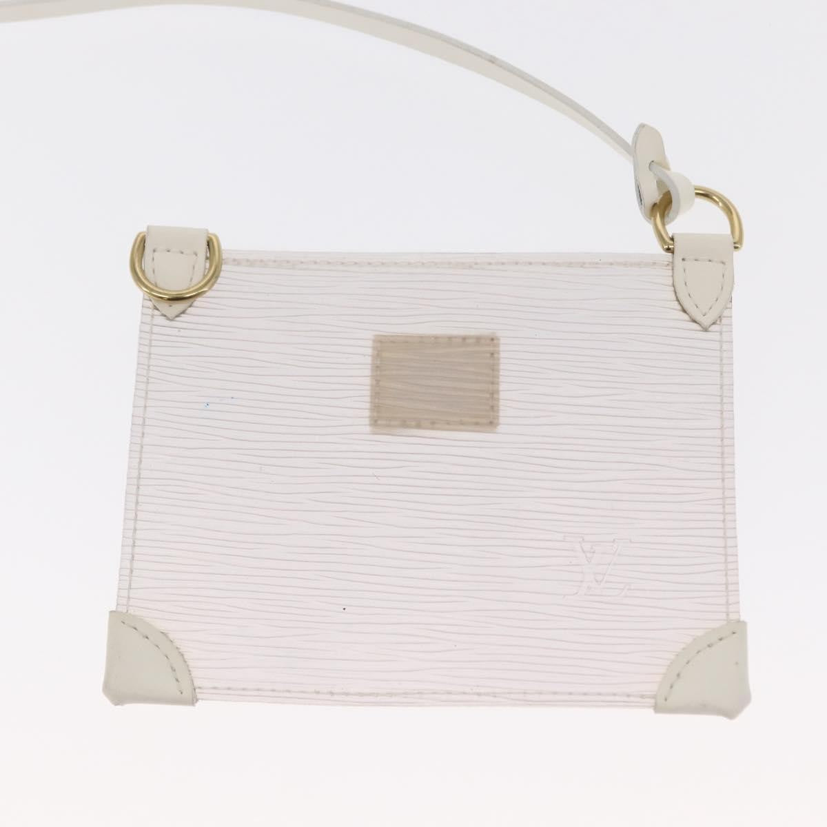 Louis Vuitton Plage Lagoon Bay Handbag Vinyl Epi Leather White Leather Handbag (Pre-Owned)