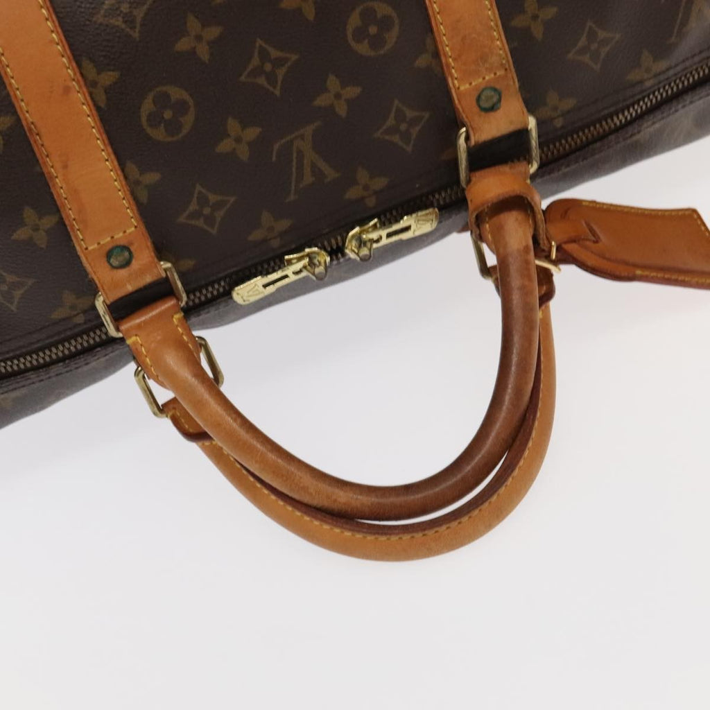 Louis Vuitton Keepall Bag Monogram Canvas Brown Canvas Travel Bag Bag (Pre-Owned)