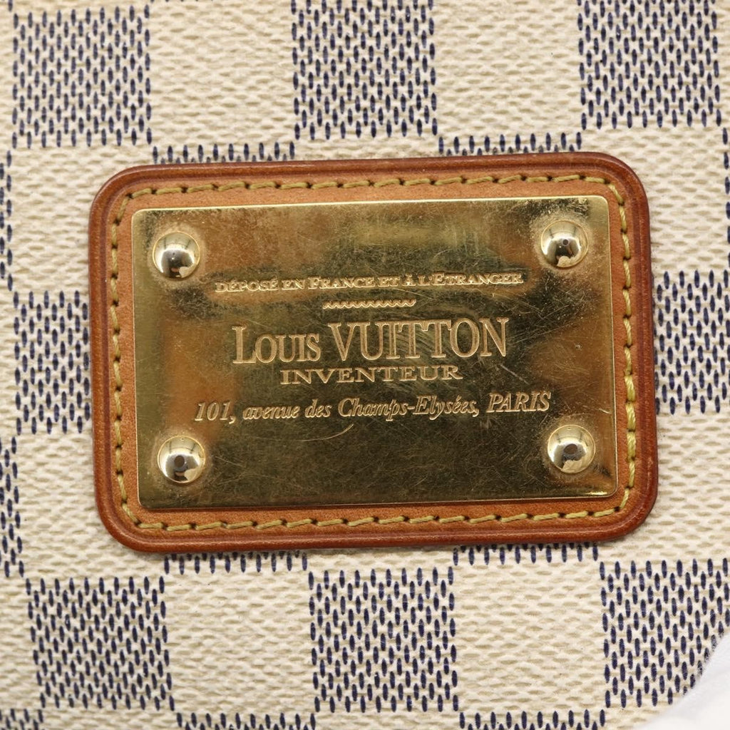 Louis Vuitton Eva Handbag Damier White Canvas Bag (Pre-Owned)
