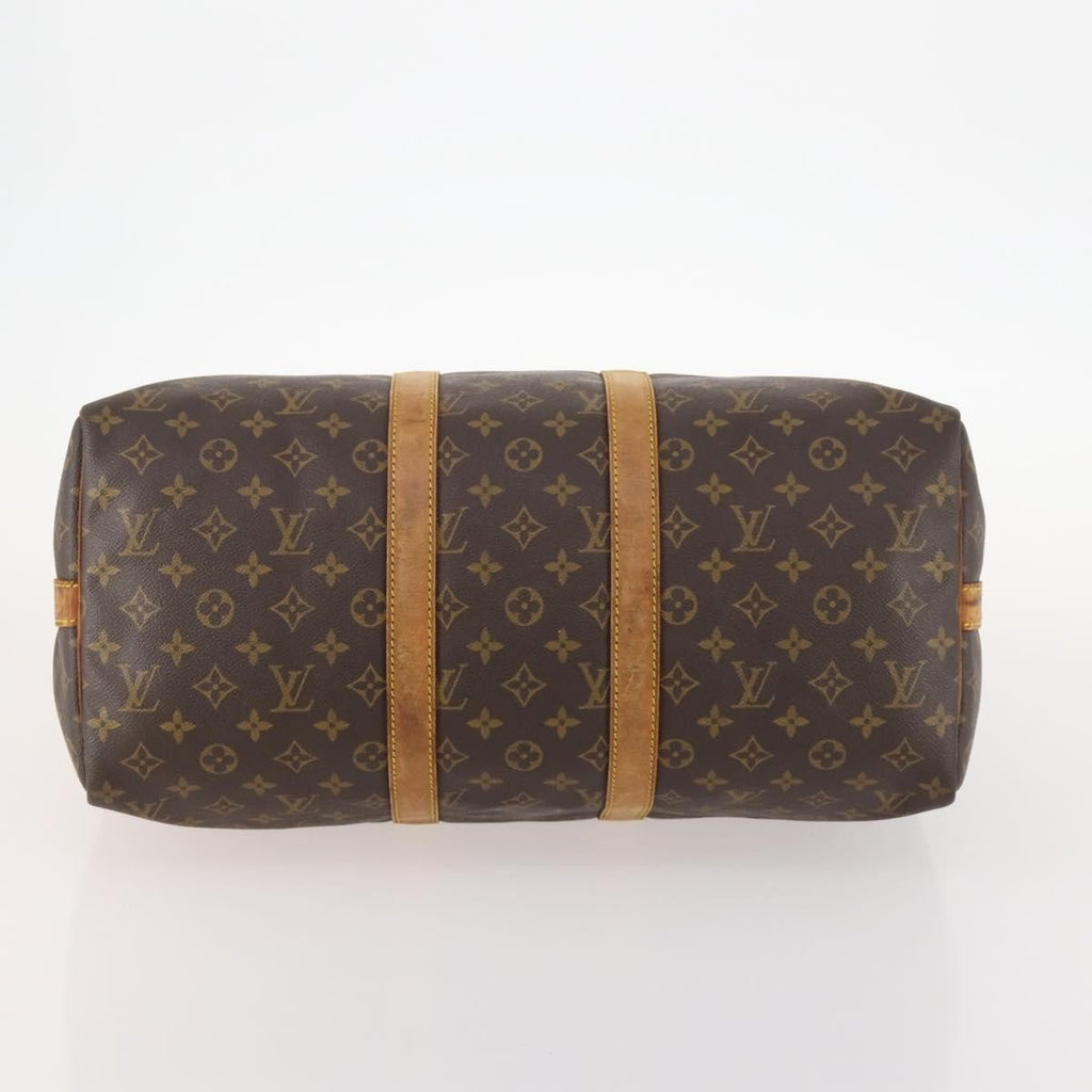 Louis Vuitton Keepall Bandouliere Bag Monogram Canvas Brown Canvas Travel Bag Bag (Pre-Owned)
