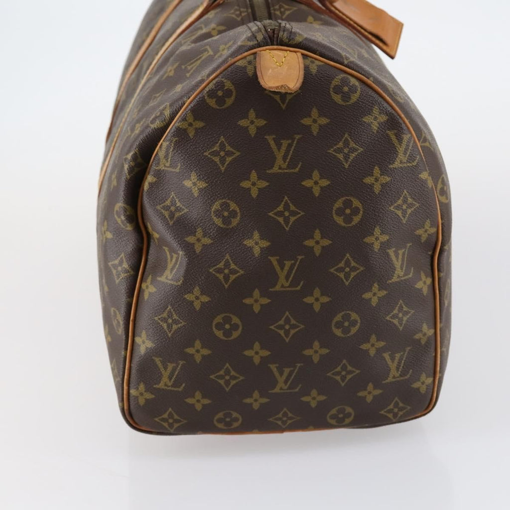 Louis Vuitton Keepall Bag Monogram Canvas Brown Canvas Travel Bag Bag (Pre-Owned)
