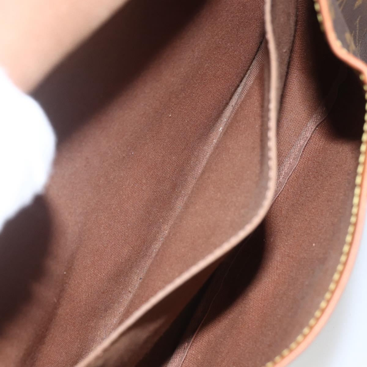 Louis Vuitton Saumur Handbag Monogram Canvas Brown Canvas Shoulder Bag Bag (Pre-Owned)