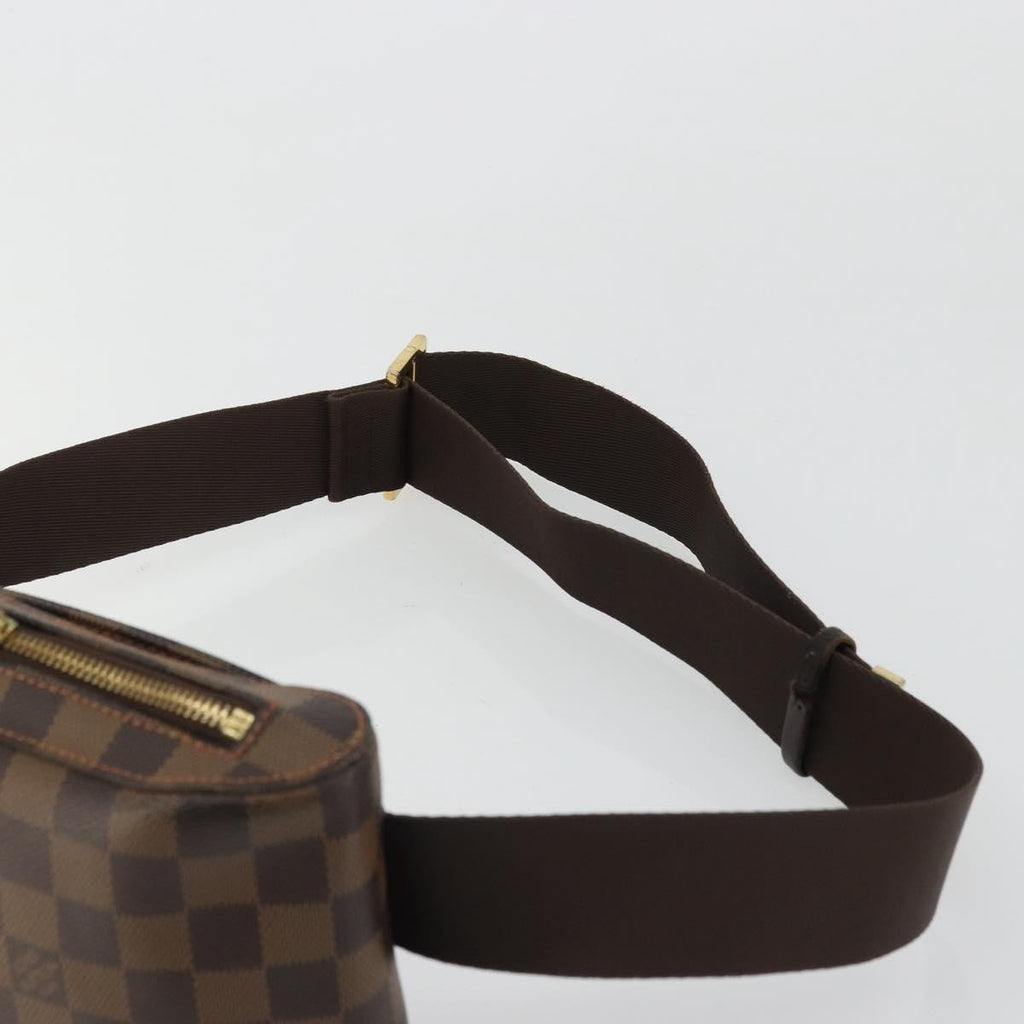 Louis Vuitton Geronimos Waist Bag Damier Brown Canvas Shoulder Bag Bag (Pre-Owned)