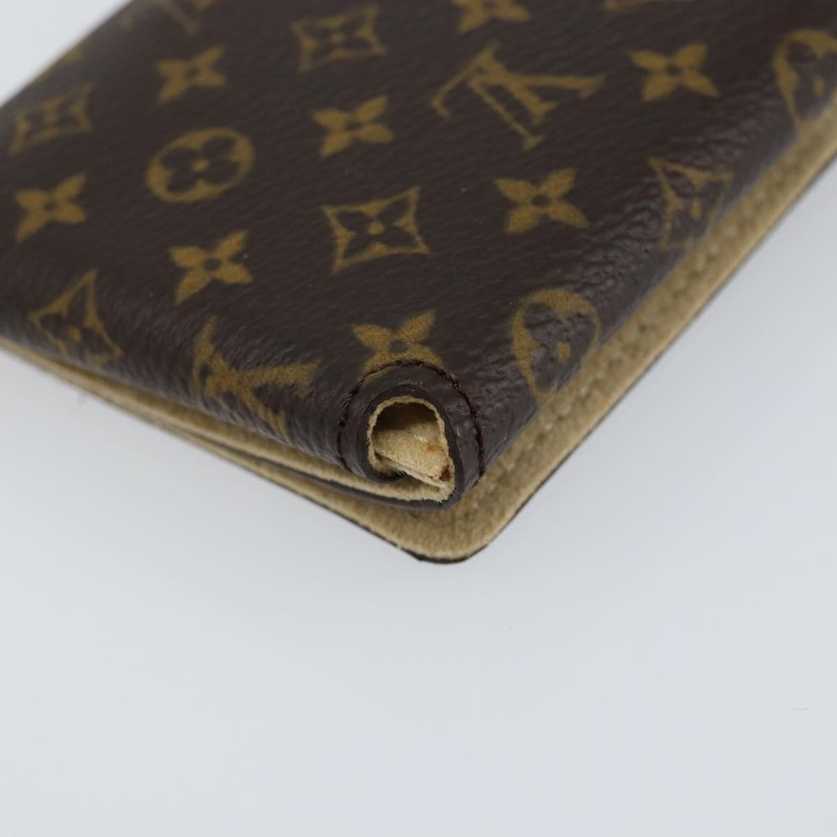 Louis Vuitton Case Jewelry Box Canvas Brown Canvas Wallets Accessory (Pre-Owned)