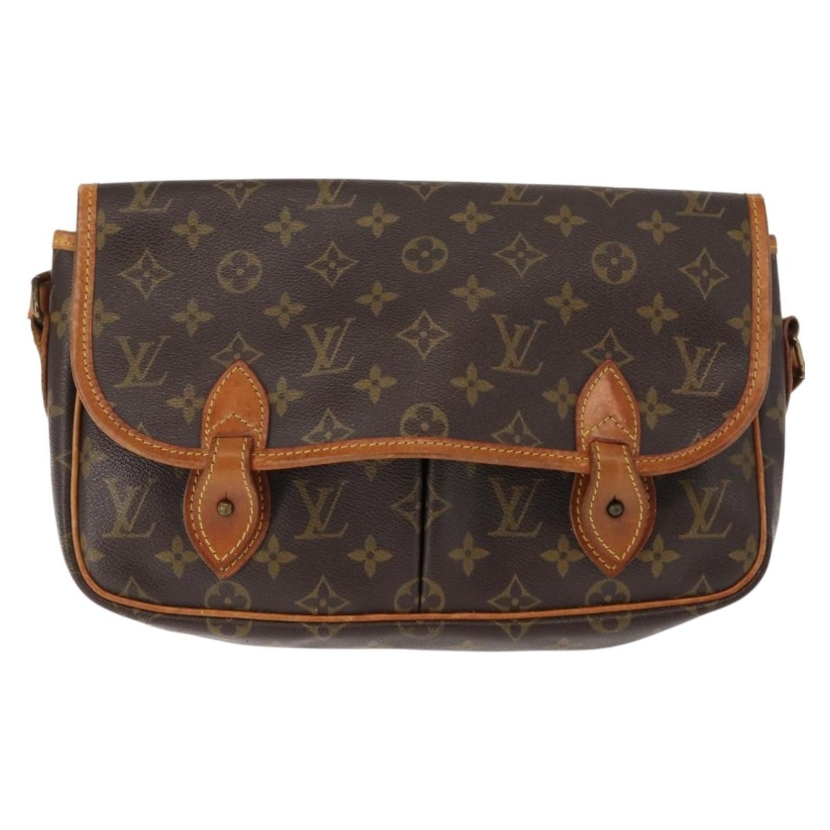 Louis Vuitton Sac Gibeciere Messenger Bag Monogram Canvas Brown Canvas Bag (Pre-Owned)
