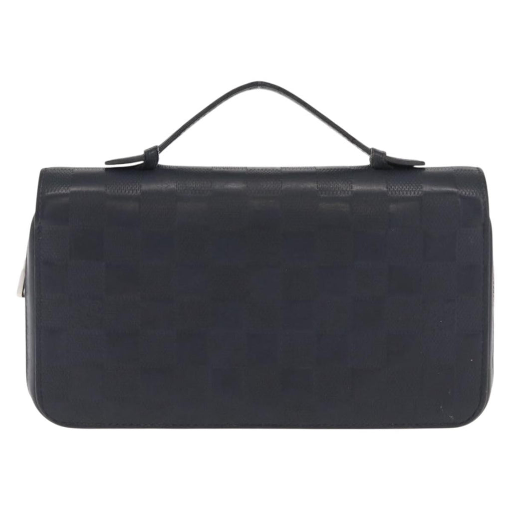 Louis Vuitton Zippy Xl Damier Leather Black Leather Wallets Accessory (Pre-Owned)