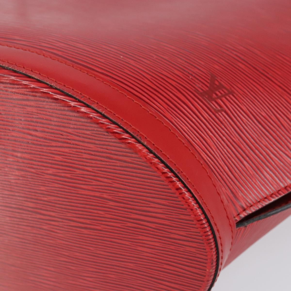 Louis Vuitton Saint Jacques Handbag Epi Leather Red Leather Shoulder Bag Bag (Pre-Owned)