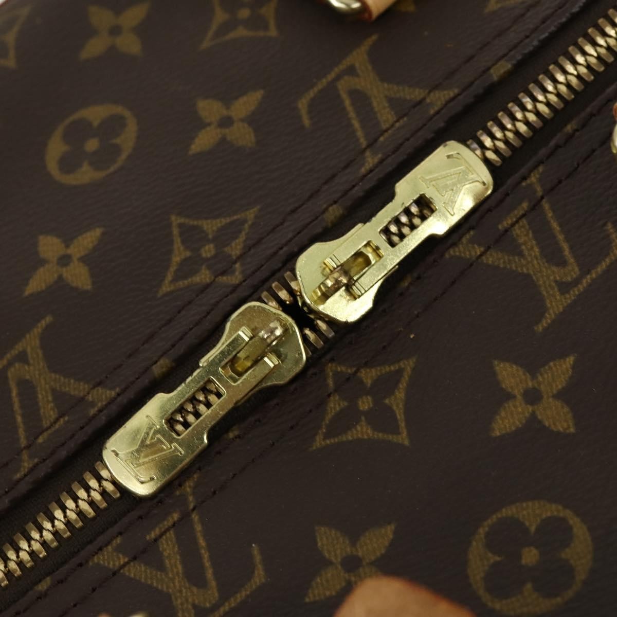 Louis Vuitton Cruiser Handbag Monogram Canvas Brown Canvas Travel Bag Bag (Pre-Owned)