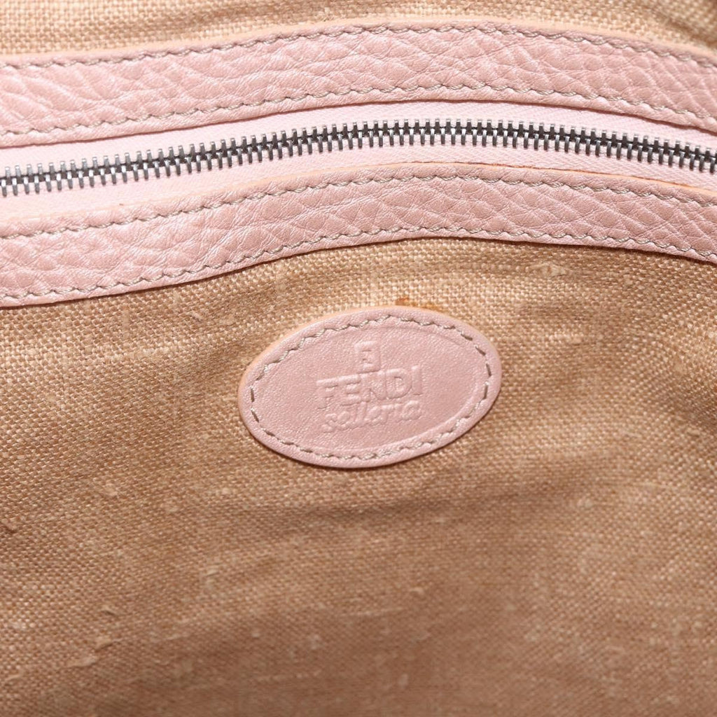 Fendi Selleria Tote Leather Pink Leather Tote Bag Bag (Pre-Owned)