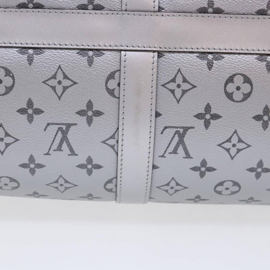 Louis Vuitton Keepall Bandouliere Bag Monogram Eclipse Split Canvas Black Canvas Bag (Pre-Owned)