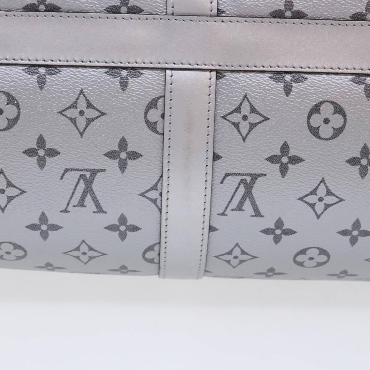 Louis Vuitton Keepall Bandouliere Bag Monogram Eclipse Split Canvas Black Canvas Bag (Pre-Owned)
