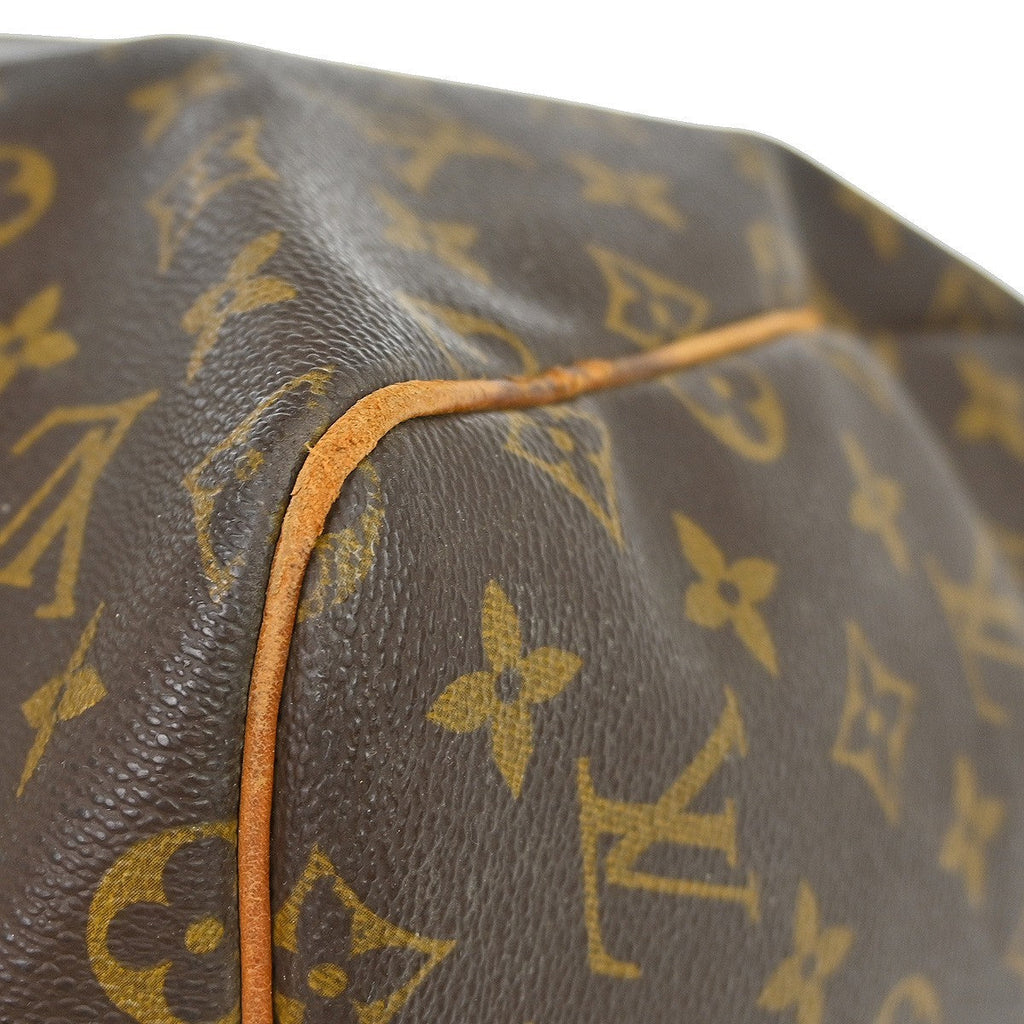 Louis Vuitton Keepall Bag Monogram Canvas Brown Canvas Travel Bag Bag (Pre-Owned)