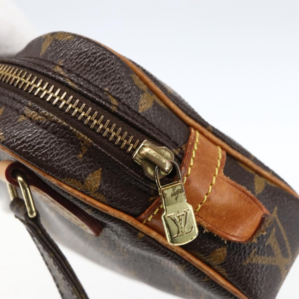 Louis Vuitton Pochette Marly Bandouliere Bag Monogram Canvas Brown Canvas Shoulder Bag Bag (Pre-Owned)