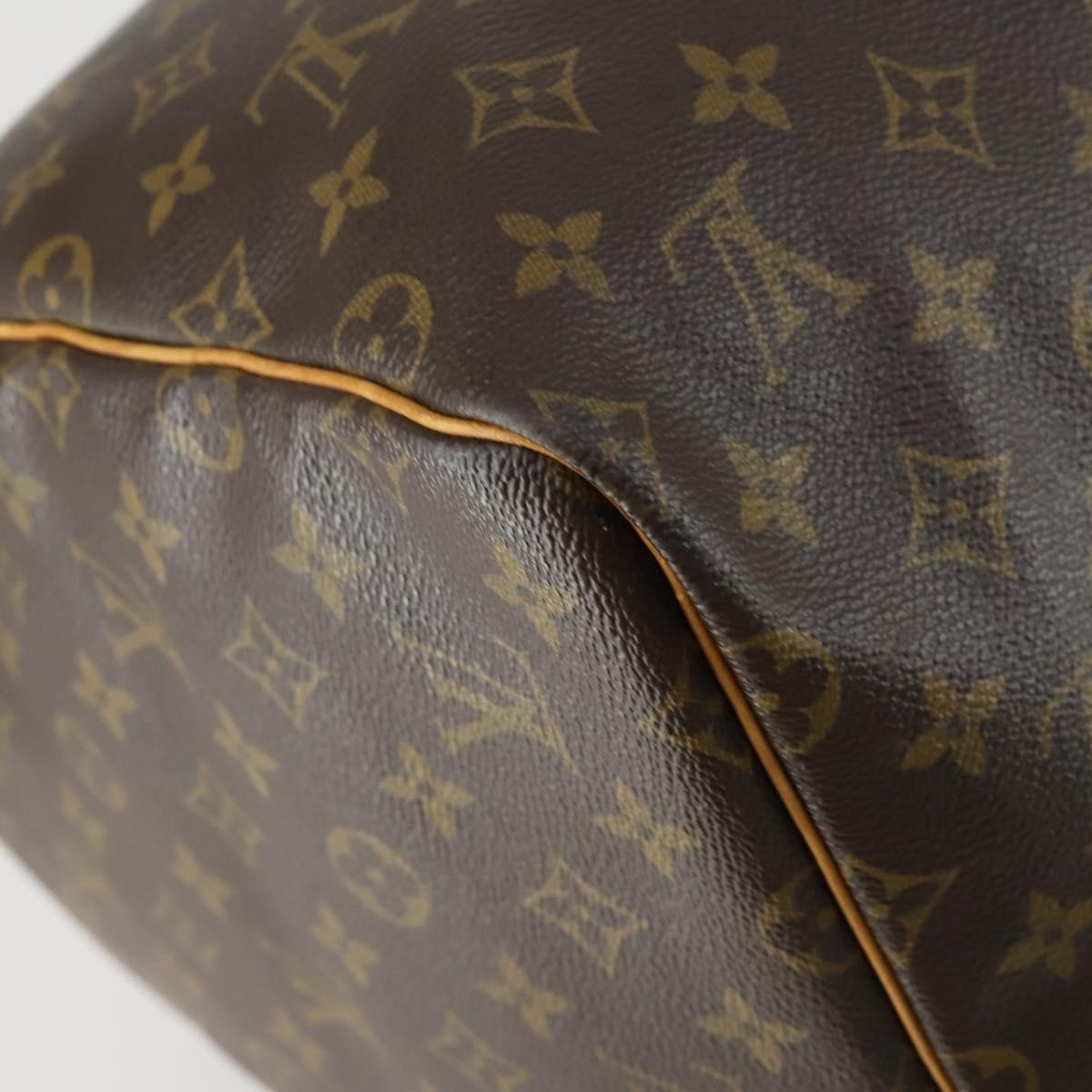 Louis Vuitton Keepall Bag Monogram Canvas Brown Canvas Travel Bag Bag (Pre-Owned)