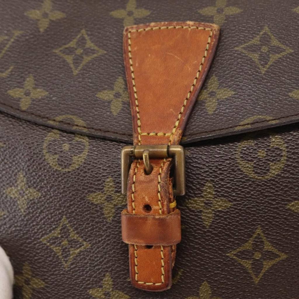Louis Vuitton Jeune Fille Handbag Monogram Canvas Brown Canvas Shoulder Bag Bag (Pre-Owned)
