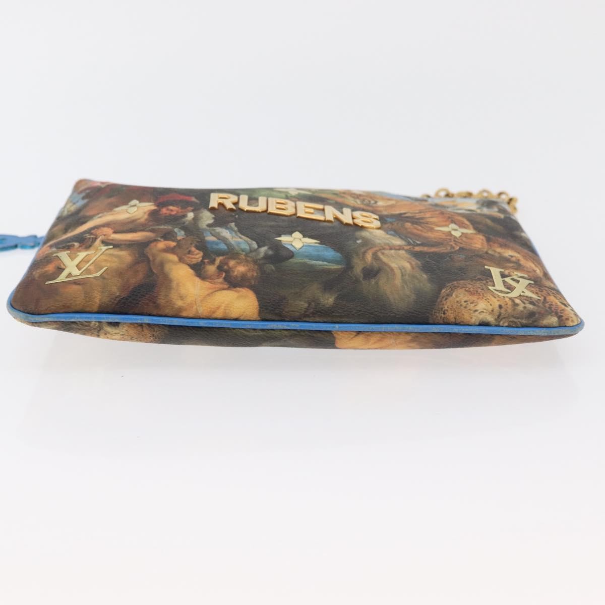 Louis Vuitton Pochette Clutch Limited Edition Jeff Koons Monet Print Canvas Multicolour Canvas Clutche & Pouche Bag (Pre-Owned)