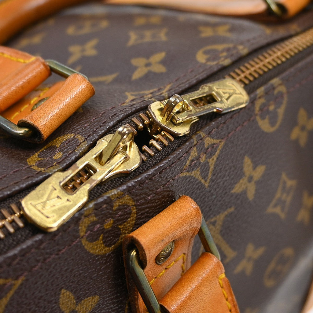 Louis Vuitton Keepall Bag Monogram Canvas Brown Canvas Travel Bag Bag (Pre-Owned)