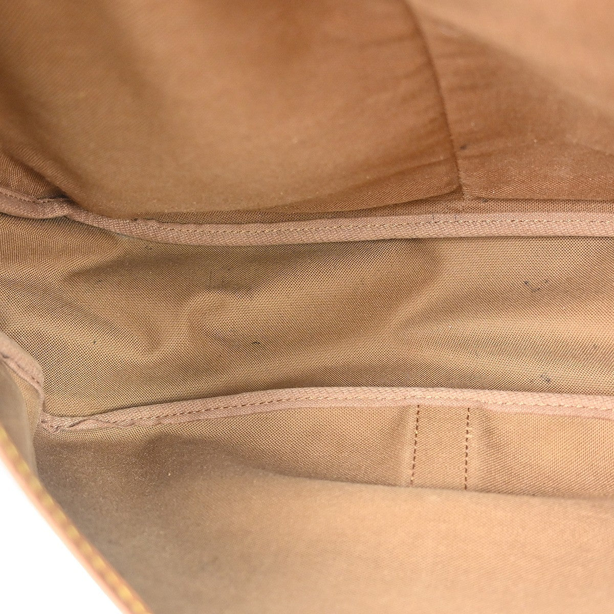 Louis Vuitton Saumur Handbag Monogram Canvas Brown Canvas Shoulder Bag Bag (Pre-Owned)