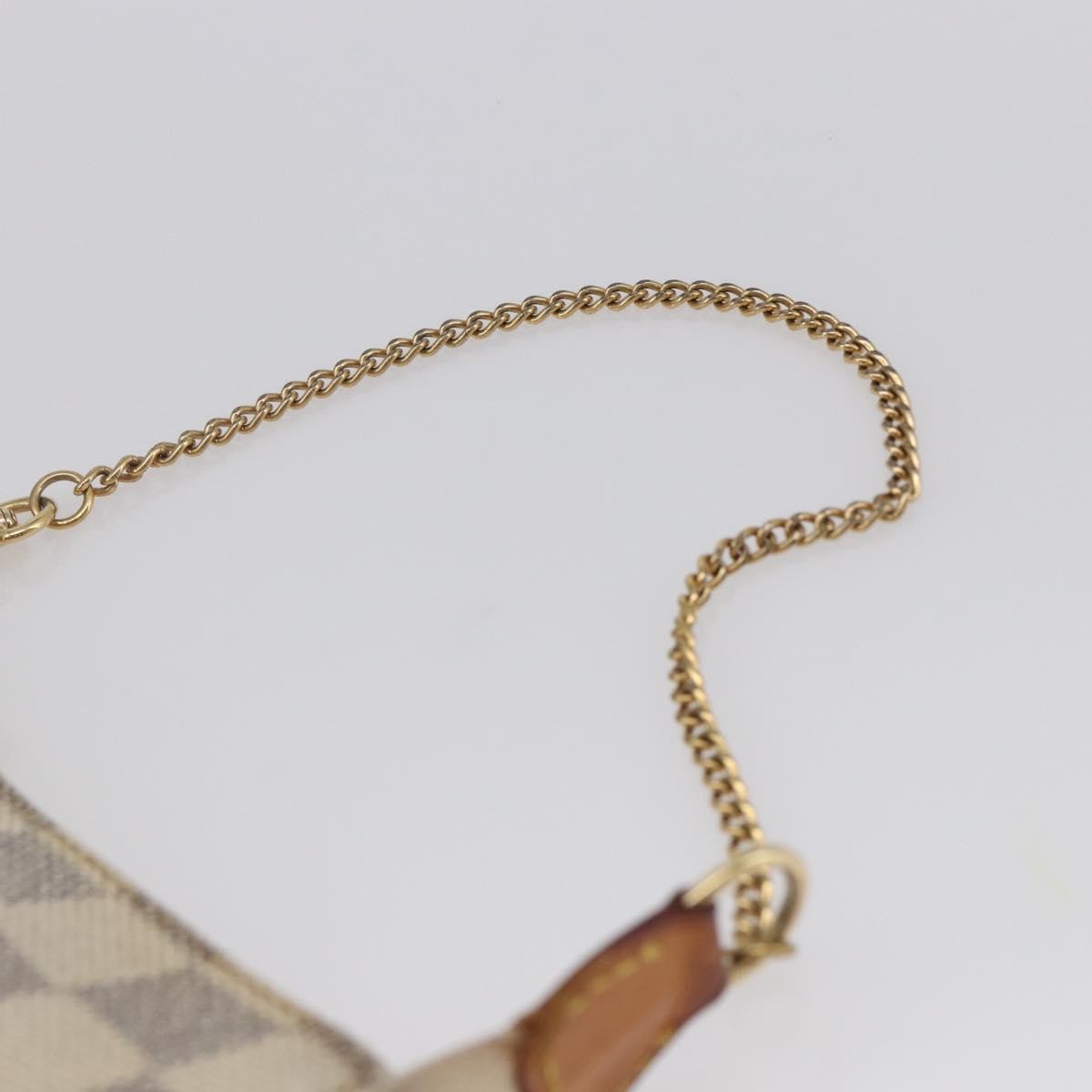 Louis Vuitton Pochette Accessoires Damier White Canvas Bag (Pre-Owned)