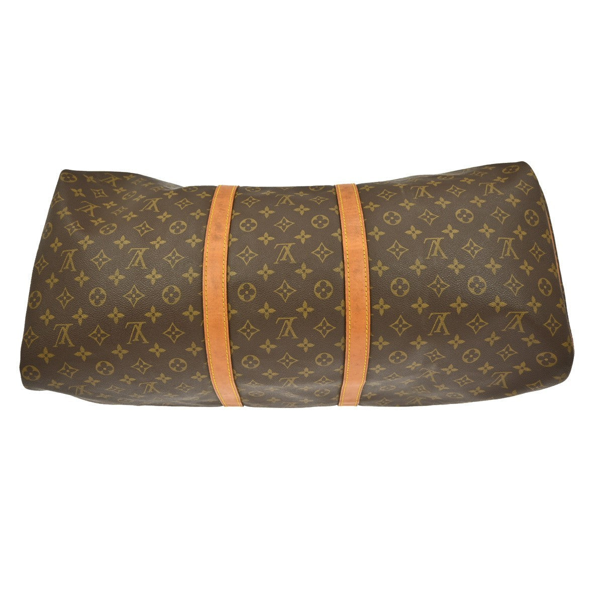 Louis Vuitton Keepall Bag Monogram Canvas Brown Canvas Travel Bag Bag (Pre-Owned)