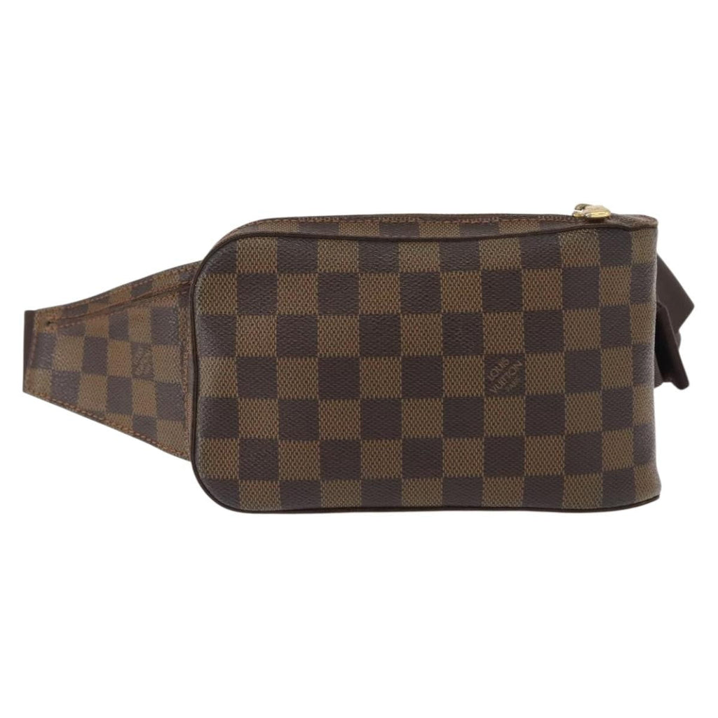 Louis Vuitton Geronimos Waist Bag Damier Brown Canvas Shoulder Bag Bag (Pre-Owned)