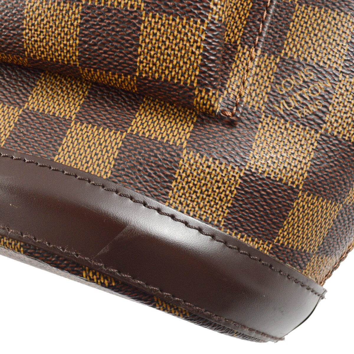 Louis Vuitton Manosque Handbag Damier Brown Canvas Tote Bag Bag (Pre-Owned)